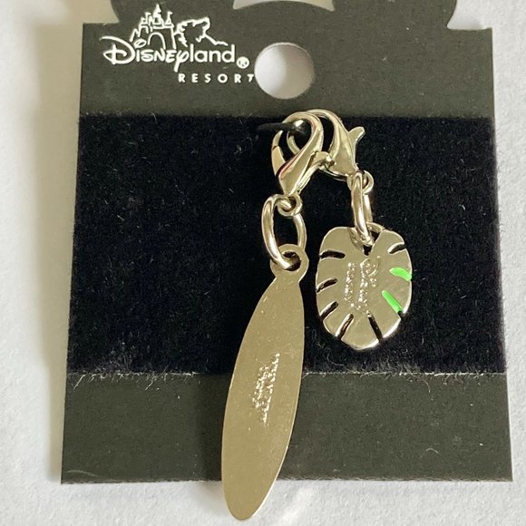 Disney Lilo & Stitch Charm Clip-On Surfboard Palm Leaf Zipper Pull Purse Aulani - Picture 3 of 8